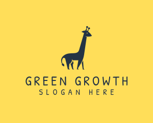 Wildlife Giraffe Animal logo design