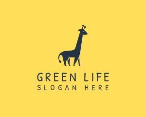 Wildlife Giraffe Animal logo design