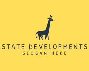 Wildlife Giraffe Animal logo design