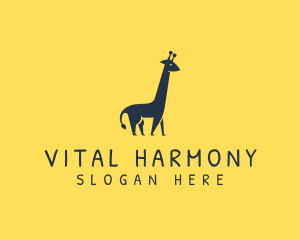 Wildlife Giraffe Animal logo design