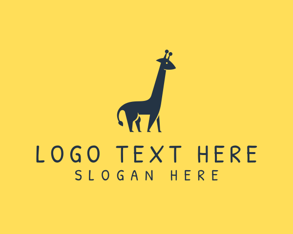 Giraffe logo example 3