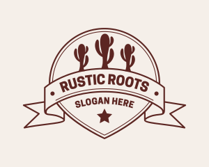 Western Cactus Saloon logo design