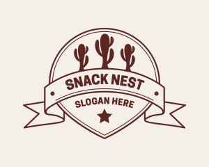 Western Cactus Saloon logo design