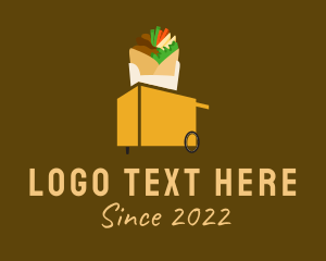 Flatbread - Taco Sandwich Food Cart logo design