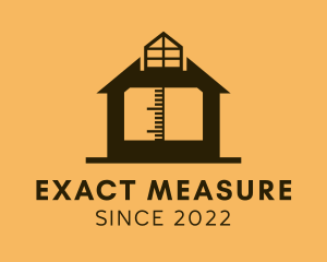 Home Measurement Construction logo design