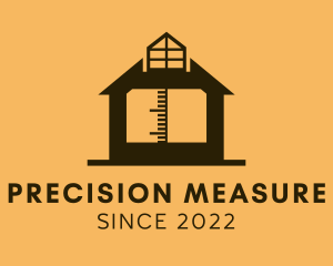 Home Measurement Construction logo design