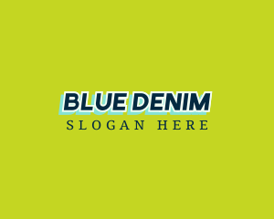 Retro Blue Business logo design