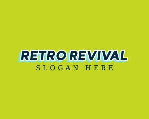 Retro Blue Business logo