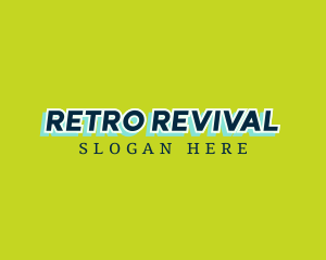 Retro Blue Business logo design