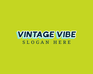 Retro Blue Business logo