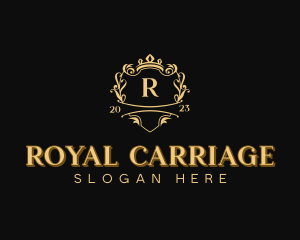 Royal Beauty Salon Shield logo design