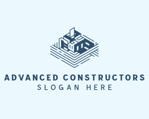 Building Architect Contractor logo design