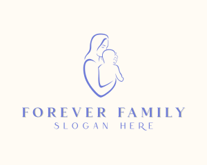 Mother Baby Parenting logo design