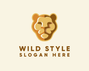 Wild Lioness Face logo design