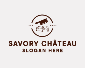 Meat Butcher Restaurant logo design