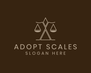 Justice Scale Law Firm logo design