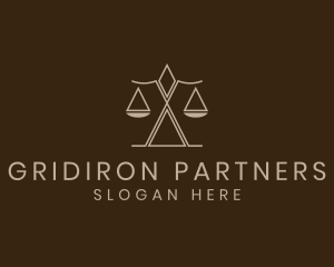 Justice Scale Law Firm logo design