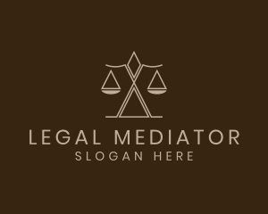 Justice Scale Law Firm logo design