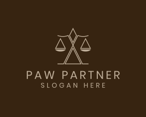 Justice Scale Law Firm logo design