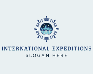 Travel Compass Expedition logo design