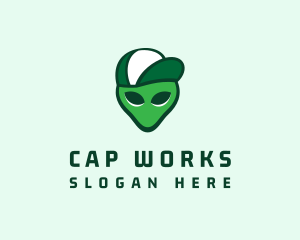 Alien Cap Hat logo design