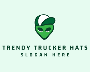 Alien Cap Hat logo design