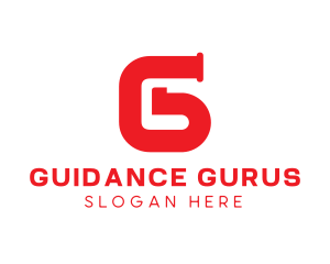 Red Pipe Letter G logo design