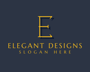 Elegant Sleek Fashion Studio logo design