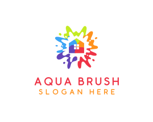 Paint Renovation House logo design