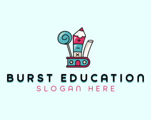 Educational Kids Daycare logo design