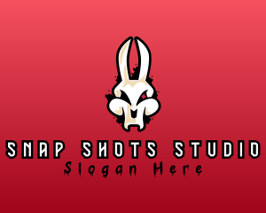 Graffiti Skeleton Gaming Rabbit logo