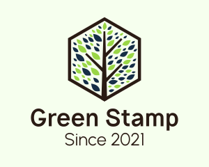 Green Tree Badge logo design