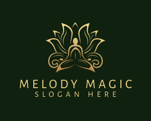 Golden Lotus Meditation Logo