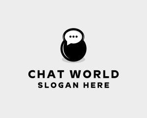 Speech Bubble Chat logo design