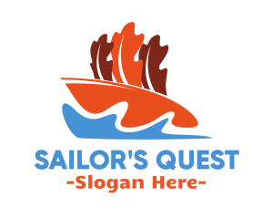 Leaf Boat Sailing logo