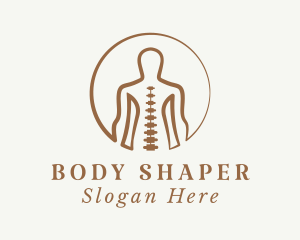 Human Body Spine  logo design