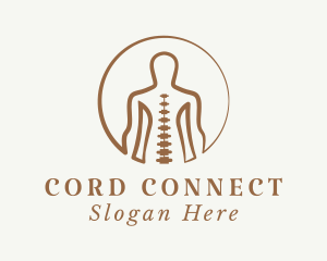 Human Body Spine  logo design