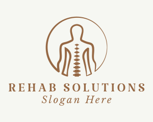 Human Body Spine  logo design