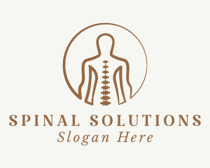 Human Body Spine  logo design