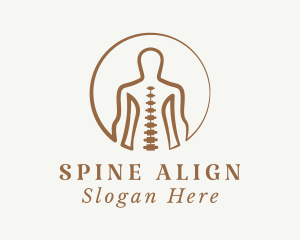 Human Body Spine  logo design