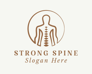 Human Body Spine  logo design