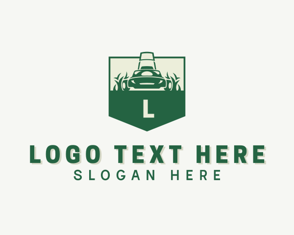 Grass Cutting logo example 1