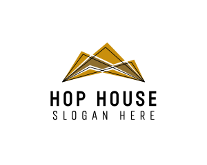 Architecture House Roofing logo design