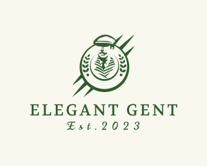 Elegant Gentleman Coin logo design