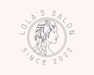 Feminine Nature Salon logo design