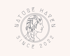 Feminine Nature Salon logo design