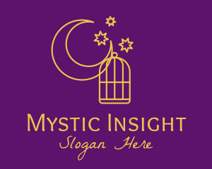 Mystic Moon Cage logo design