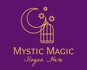 Mystic Moon Cage logo design