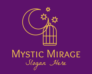 Mystic Moon Cage logo design