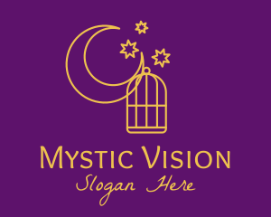 Mystic Moon Cage logo design